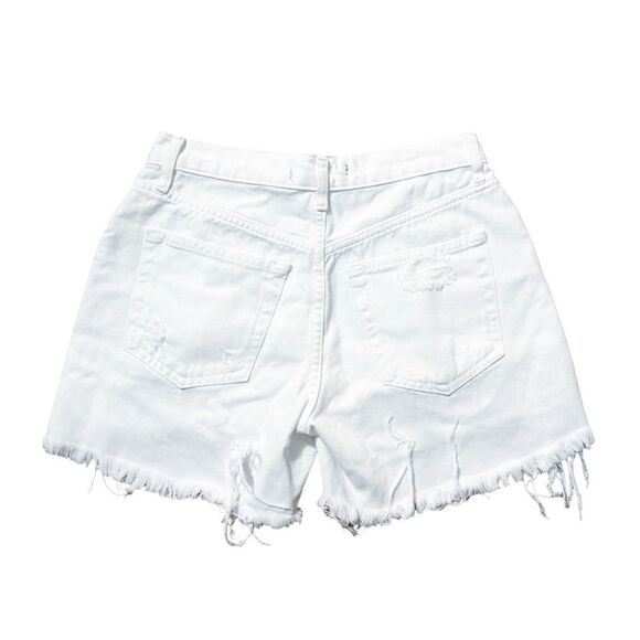 Free People Makai Cut Off Jean Shorts Optic White New with Tag! 25 27 - Picture 4 of 5